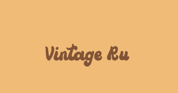 Vintage Rumble font thumb